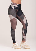 Legging Fitness Feminina Estampada Strip Marrom Printed Dlk