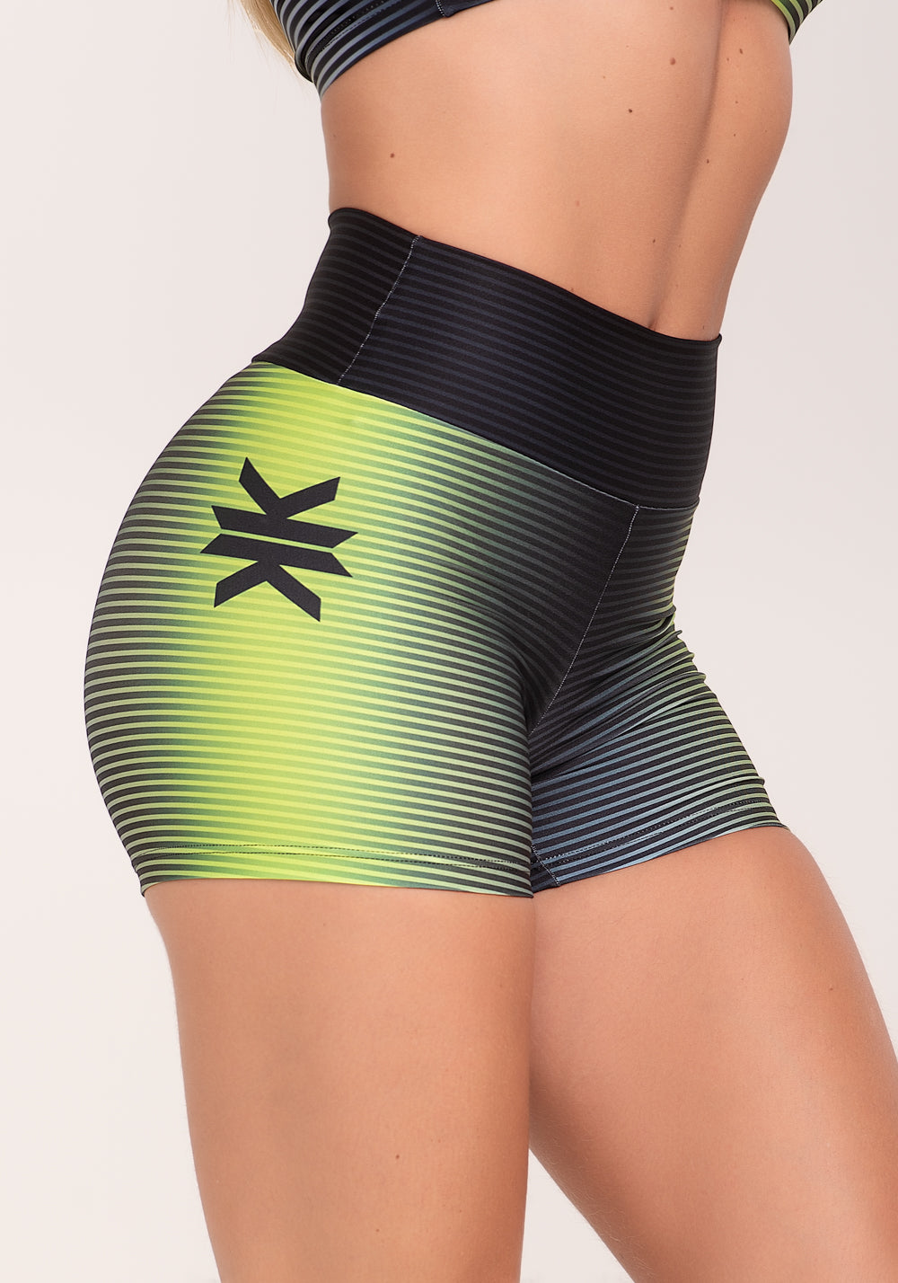 Short Fitness Feminino Estampado Win Neon Printed Dlk