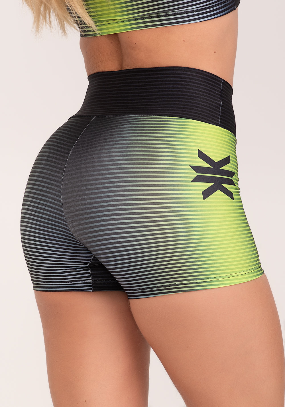 Short Fitness Feminino Estampado Win Neon Printed Dlk