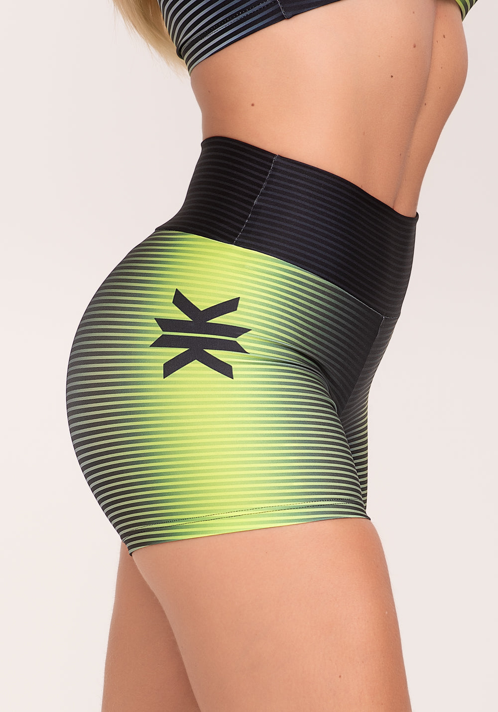 Short Fitness Feminino Estampado Win Neon Printed Dlk