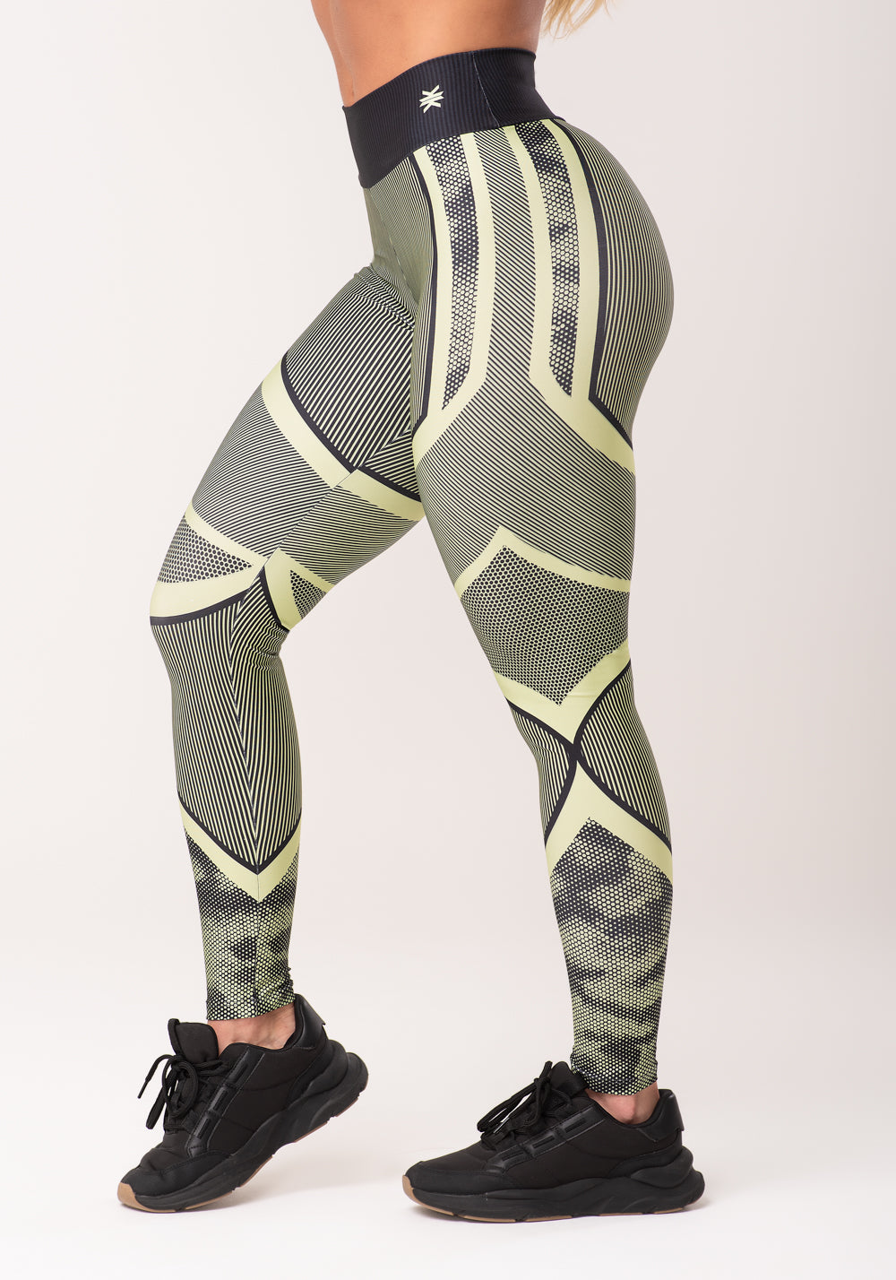Legging Fitness Feminina Estampada Strong Verde Printed Dlk