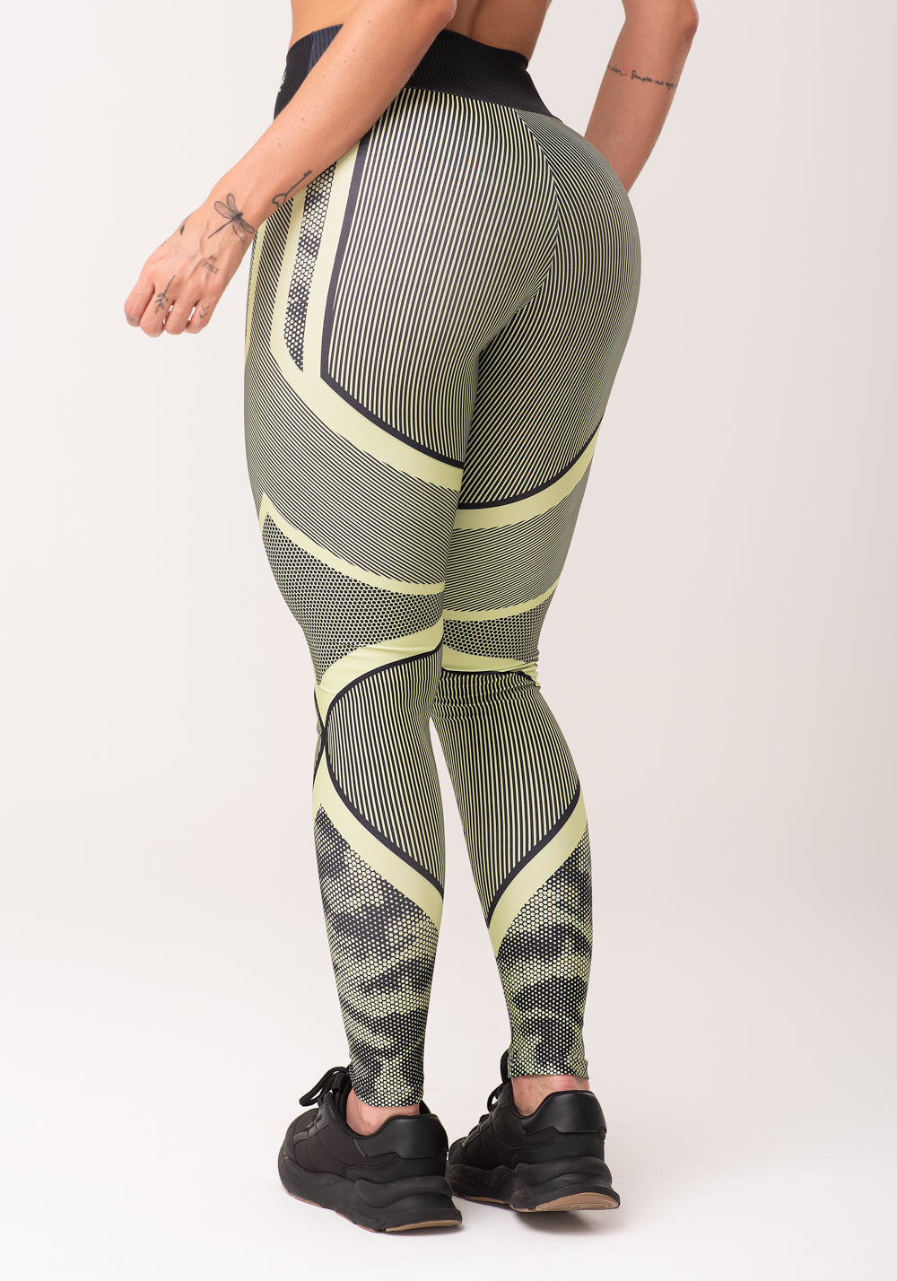 Legging Fitness Feminina Estampada Strong Verde Printed Dlk