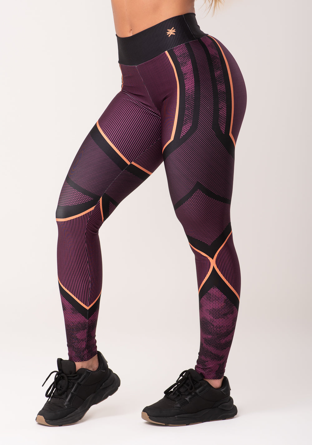 Legging Fitness Feminina Estampada Strong Rosa Printed Dlk