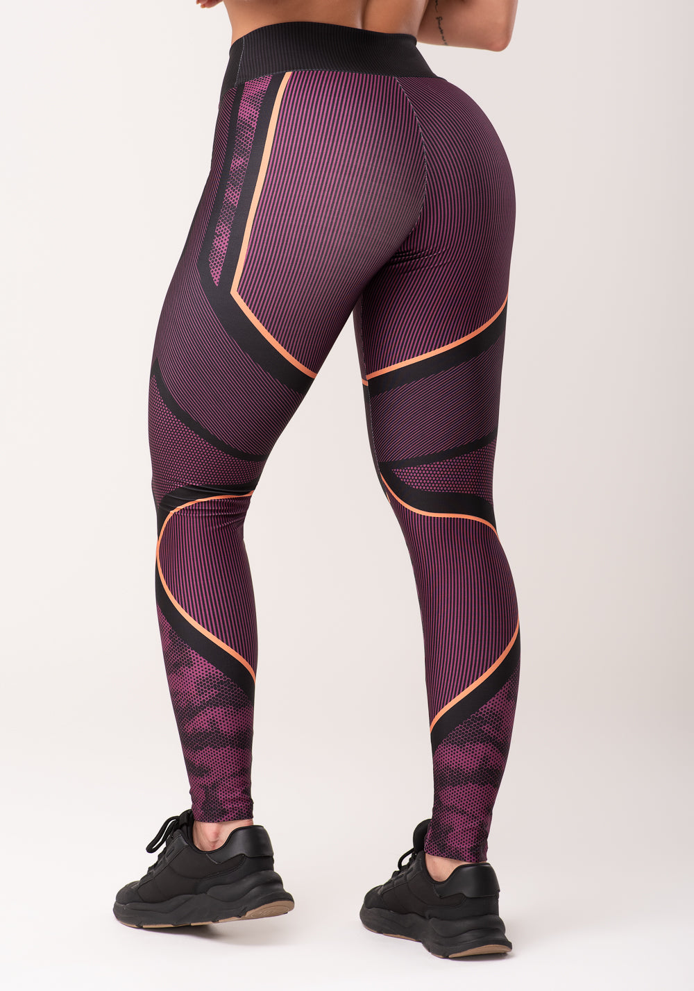 Legging Fitness Feminina Estampada Strong Rosa Printed Dlk