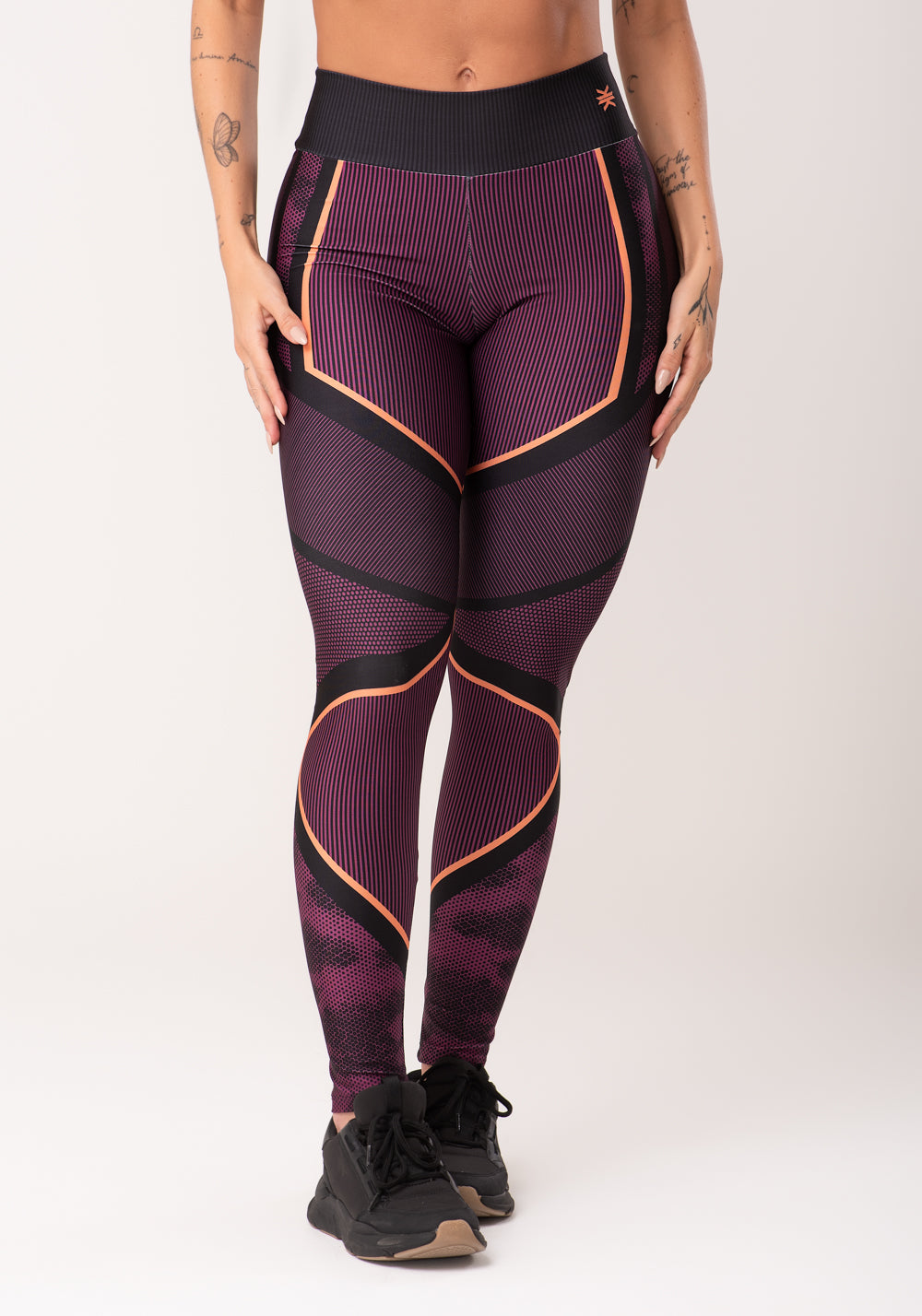 Legging Fitness Feminina Estampada Strong Rosa Printed Dlk
