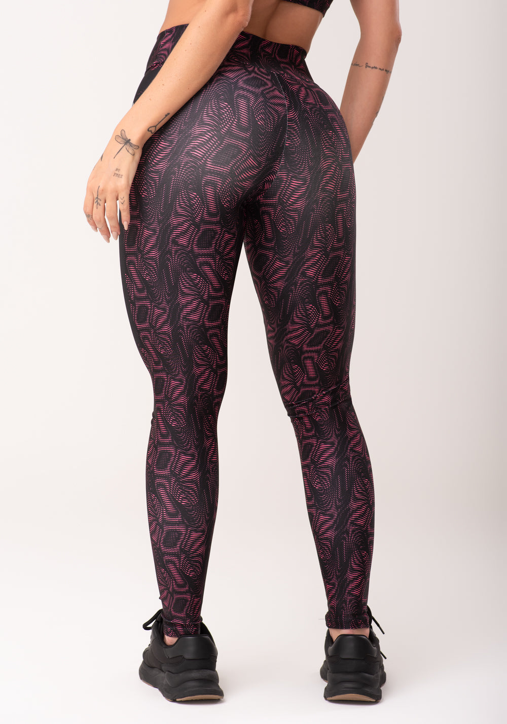 Legging Fitness Feminina Estampada Energy Rosa Printed Dlk
