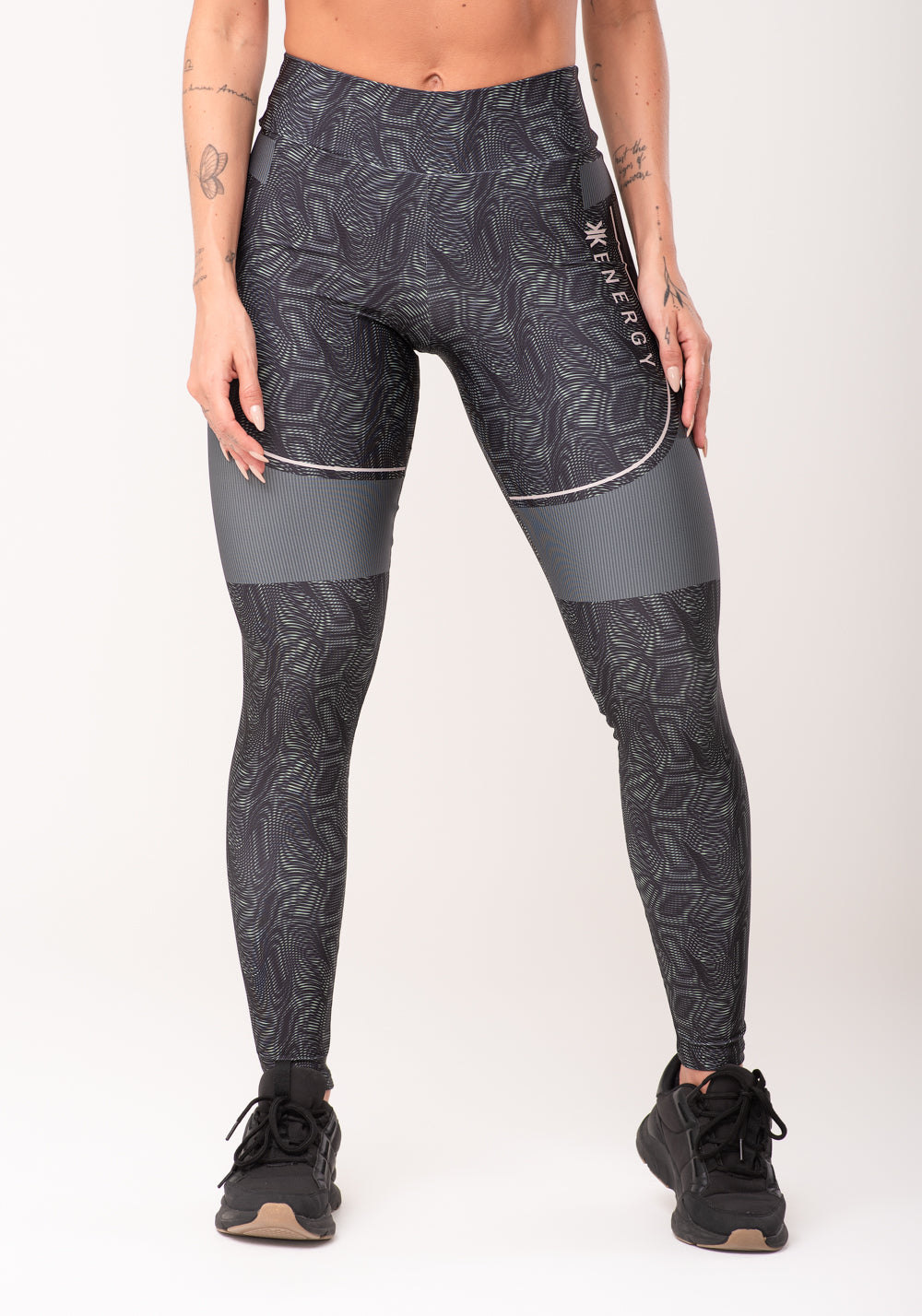 Legging Fitness Feminina Estampada Energy Verde Printed Dlk