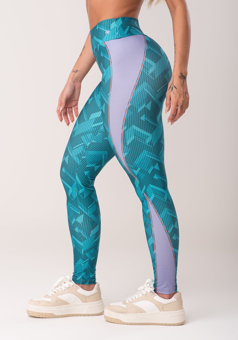 Legging Fitness Feminina Estampada Brave Verde Printed Dlk
