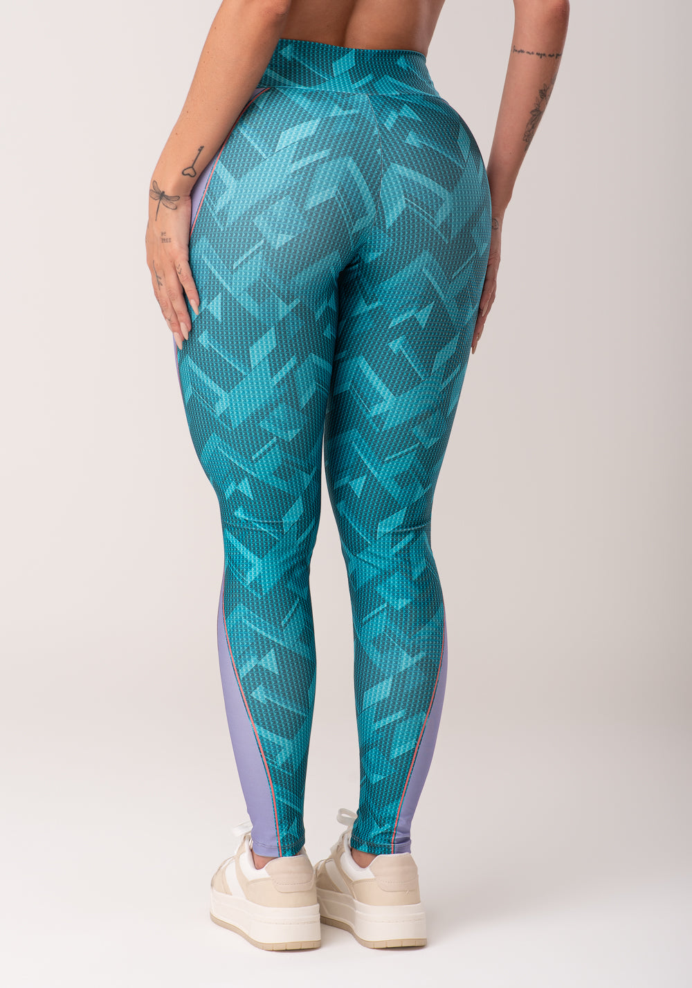 Legging Fitness Feminina Estampada Brave Verde Printed Dlk