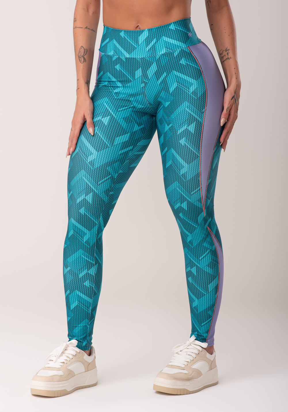 Legging Fitness Feminina Estampada Brave Verde Printed Dlk