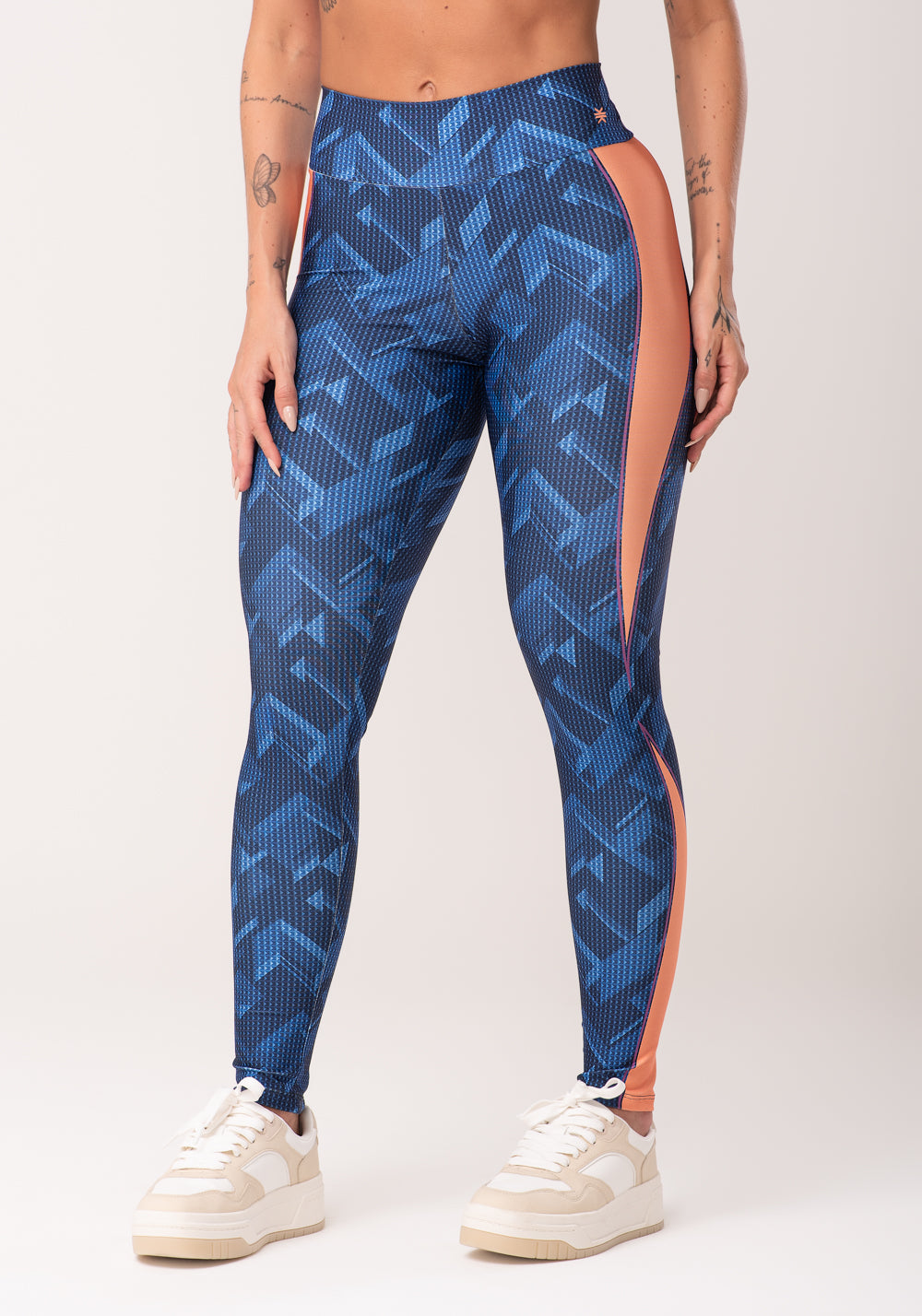 Legging Fitness Feminina Estampada Brave Azul Printed Dlk