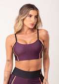 Top Fitness Feminino Com Bojo Estampado Strong Rosa Printed Dlk
