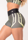 Short Fitness Feminino Estampado Strong Verde Printed Dlk