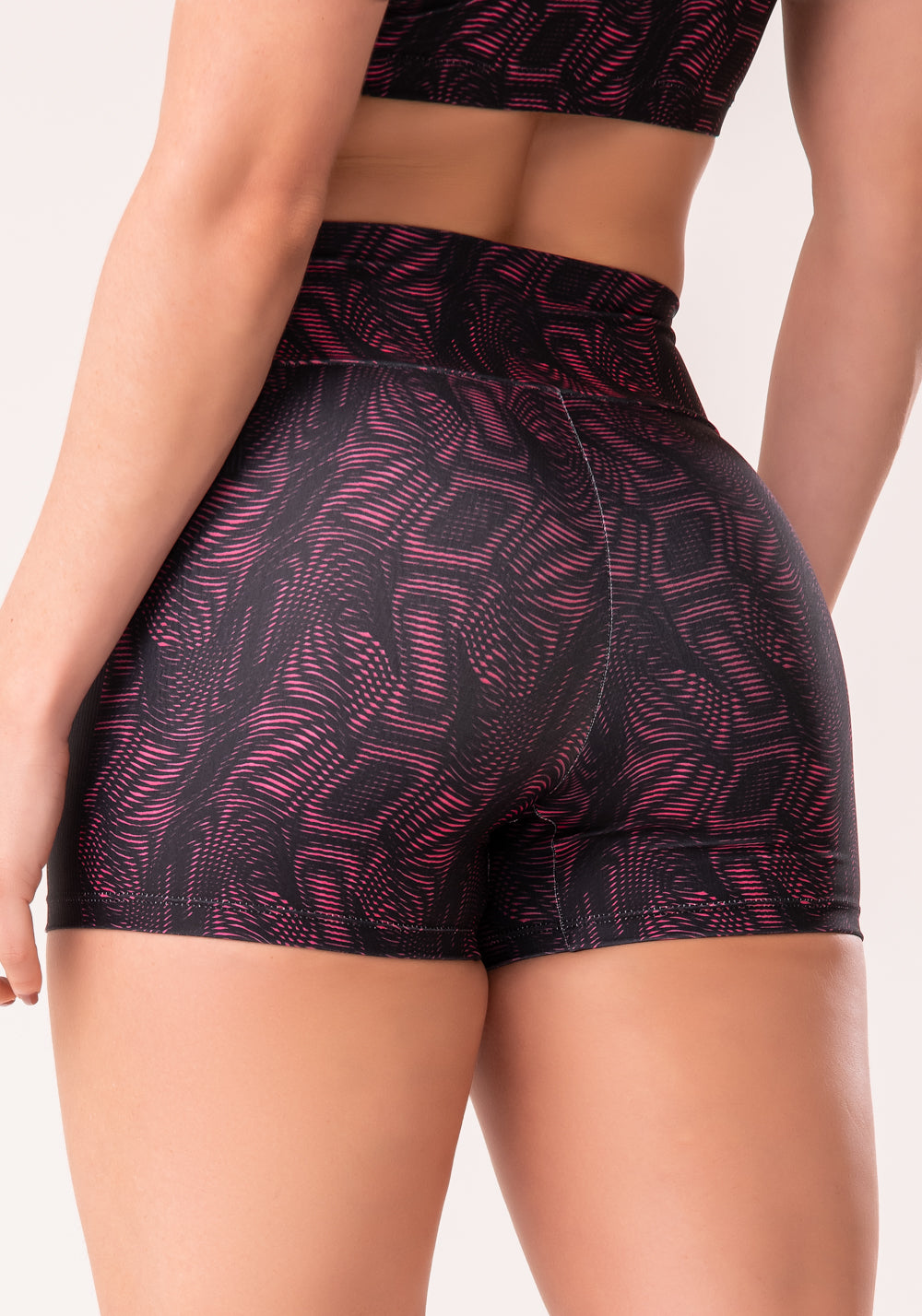 Short Fitness Feminino Estampado Energy Rosa Printed Dlk