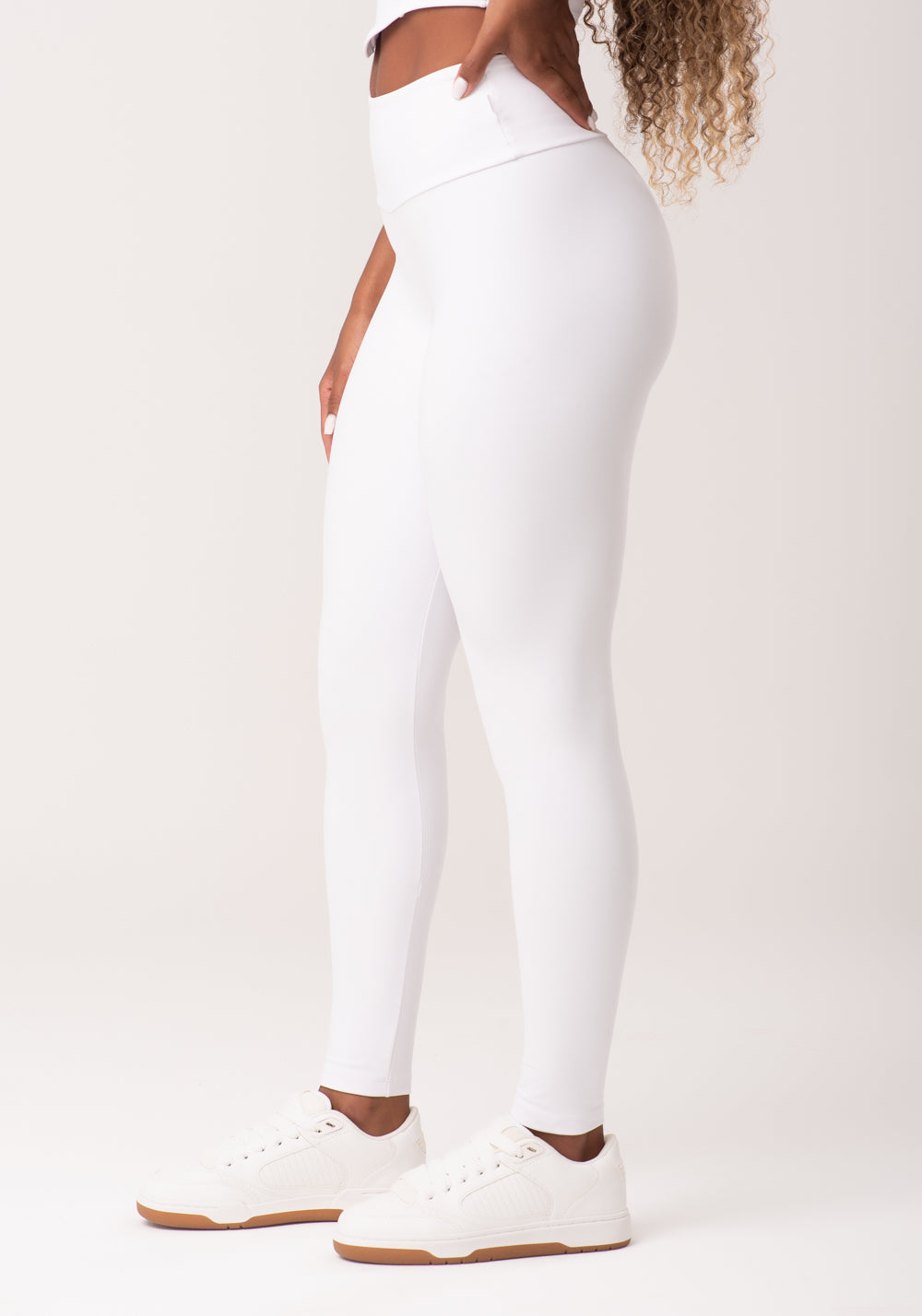 Legging Fitness Feminina Branco New Age Dlk