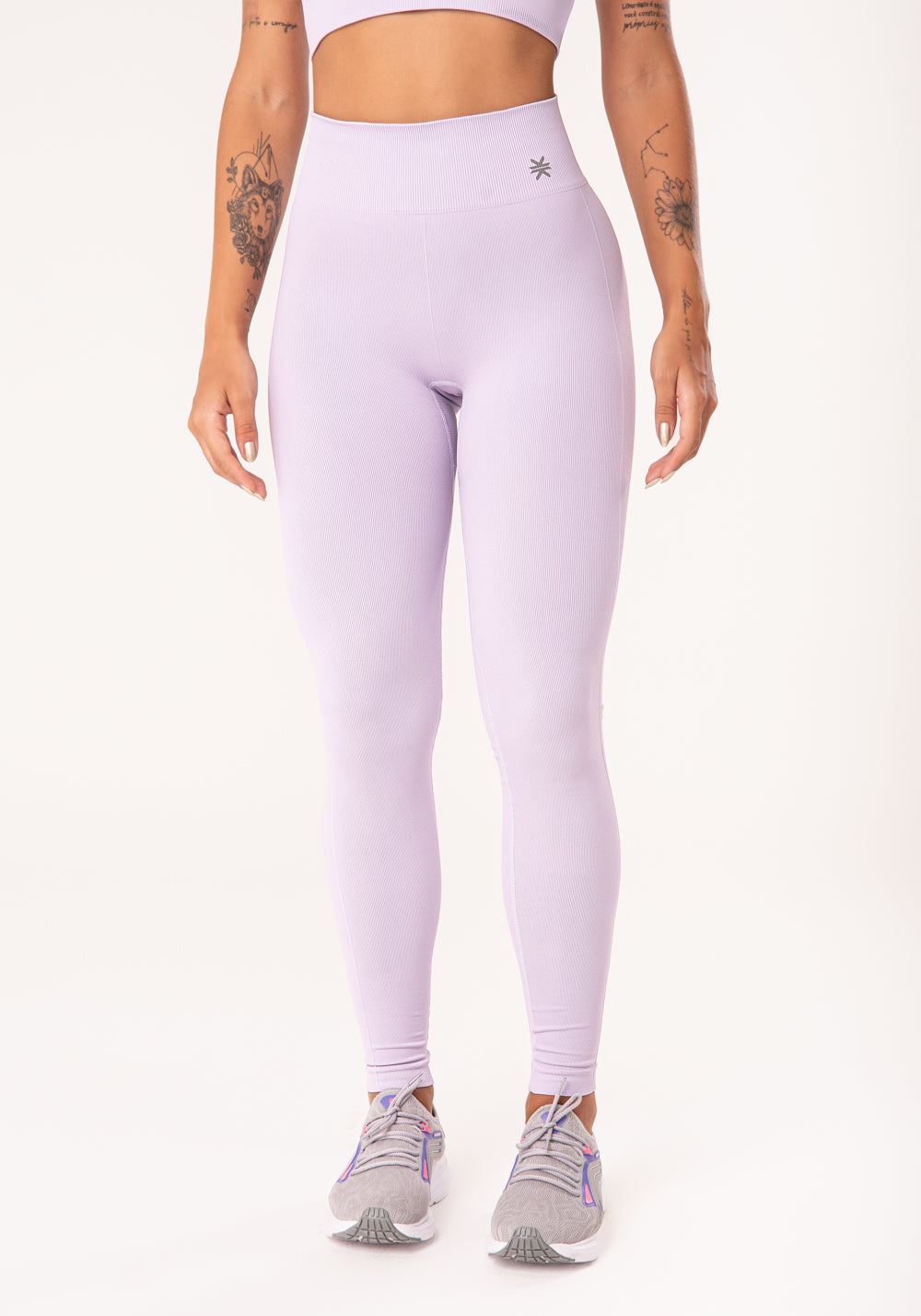 Legging Fitness Feminina Lilás Seamless Dlk