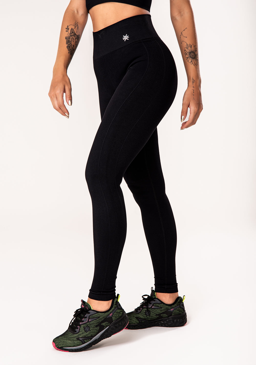Legging Fitness Feminina Preto Seamless Dlk