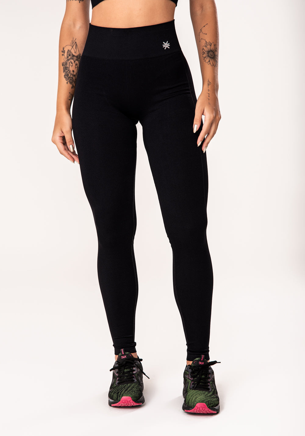 Legging Fitness Feminina Preto Seamless Dlk