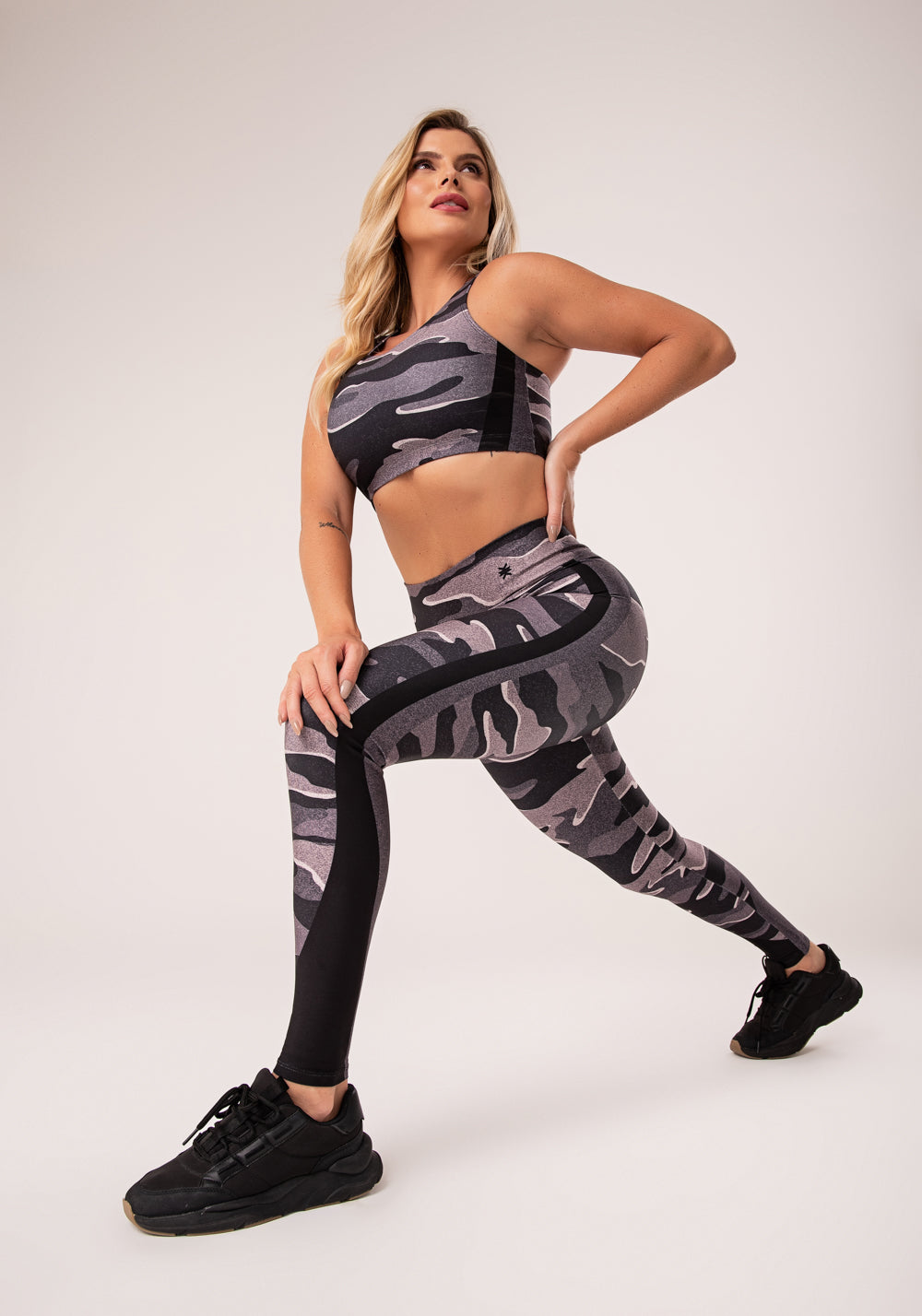 Legging Fitness Feminina Estampada Camuflado Nude Printed Dlk