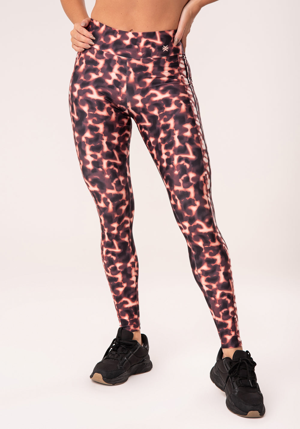 Legging Fitness Feminina Estampada Casco De Tartaruga Marrom Printed Dlk