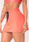 Short Saia Feminino Coral Com Cadarço Flow Dlk