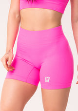 Bermuda Fitness Feminina Texturizada Pink Seamless Dlk