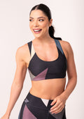Top Fitness Feminino Geométrico Degradê Printed Dlk
