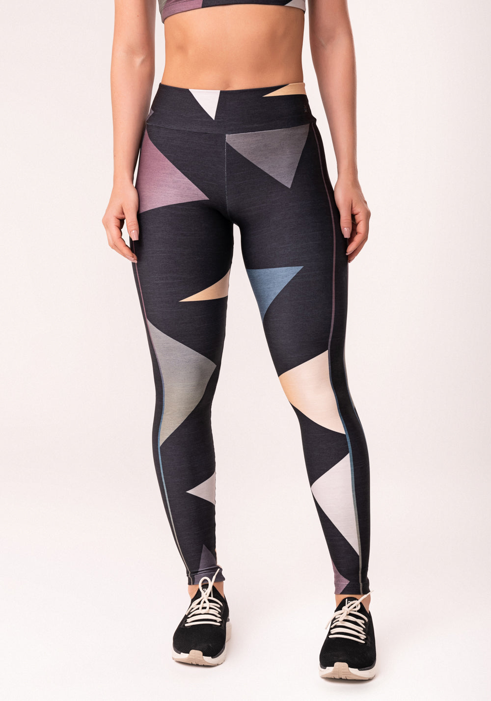 Legging Fitness Feminina Estampada Geométrico Degradê Printed Dlk