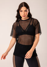 Blusa De Tela Feminina Preto Harmony Dlk