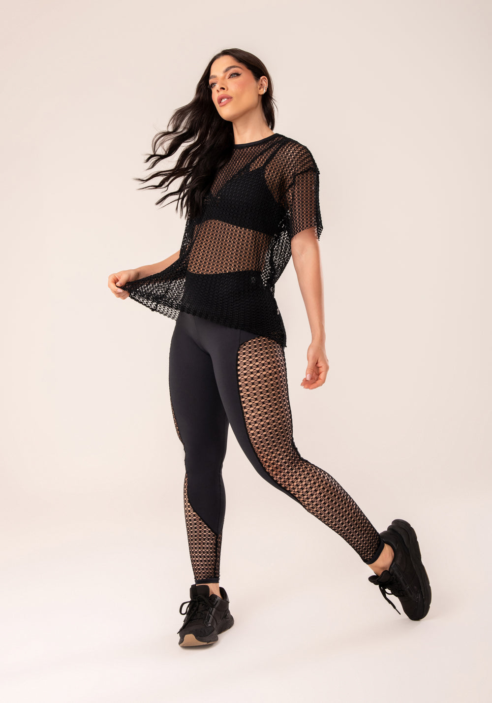 Blusa De Tela Feminina Preto Harmony Dlk