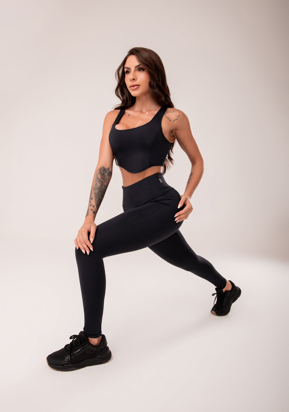 Legging Fitness Feminina Preto Harmony Dlk
