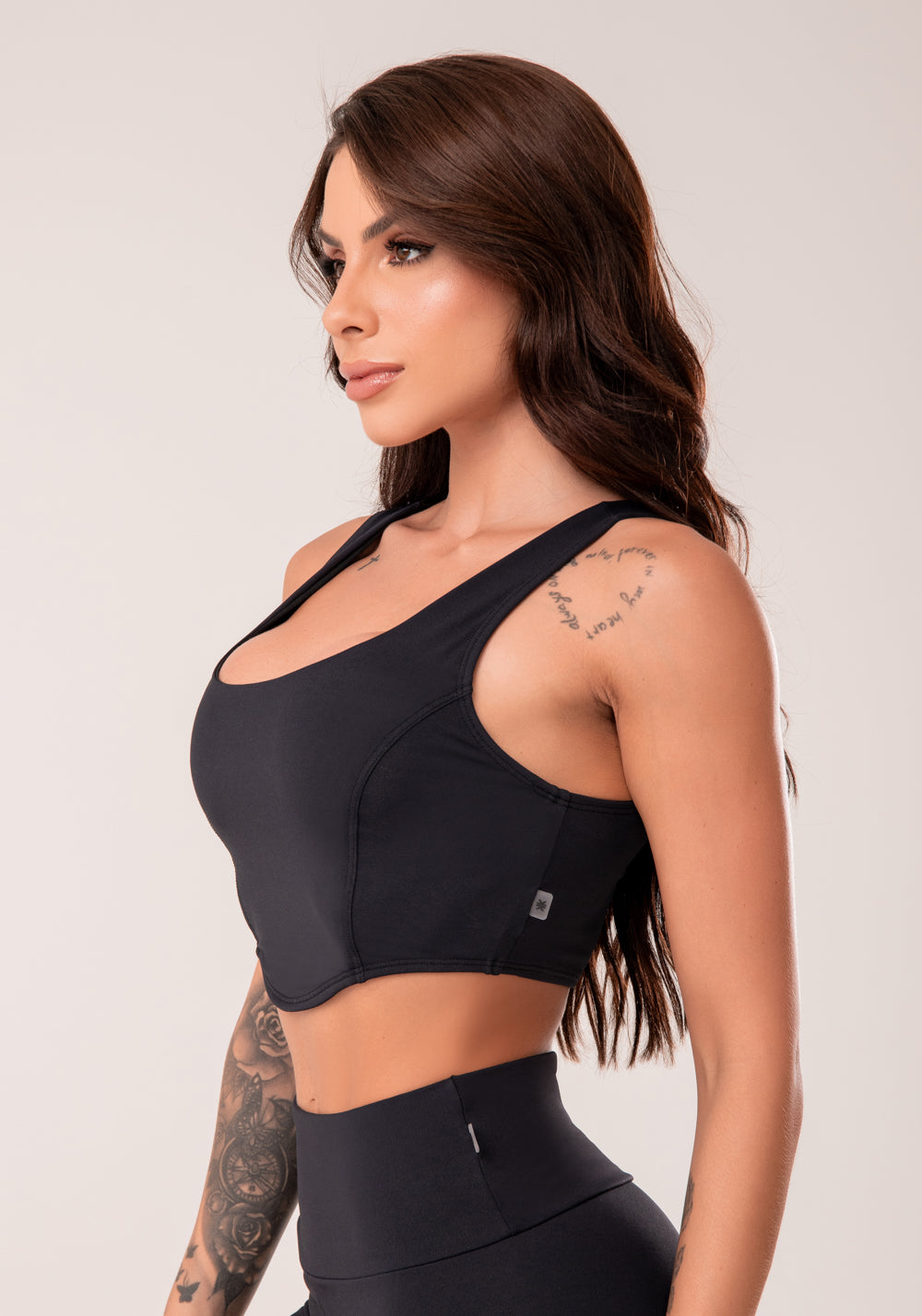 Top Corselet Feminino Preto Harmony Dlk