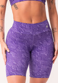 Bermuda Fitness Feminina Lilás Estampada Camouflage Euphoria Dlk