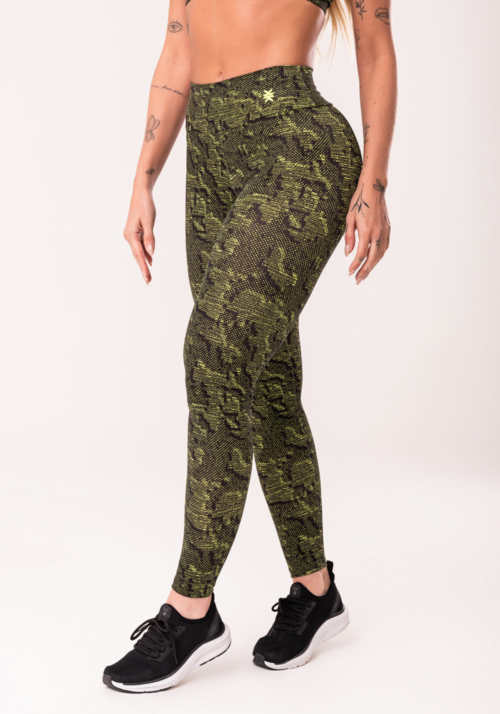 Legging Fitness Feminina Neon Estampada Camouflage Euphoria Dlk