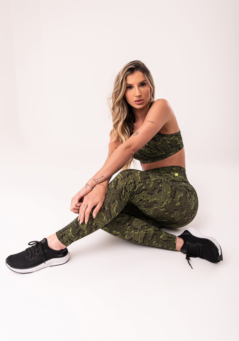 Legging Fitness Feminina Neon Estampada Camouflage Euphoria Dlk