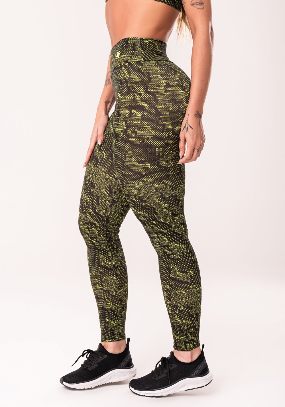 Legging Fitness Feminina Neon Estampada Camouflage Euphoria Dlk