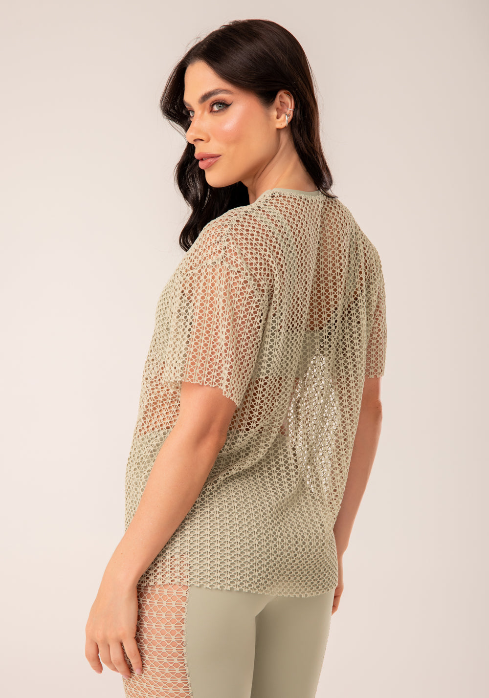 Blusa De Tela Feminina Oliva Harmony Dlk