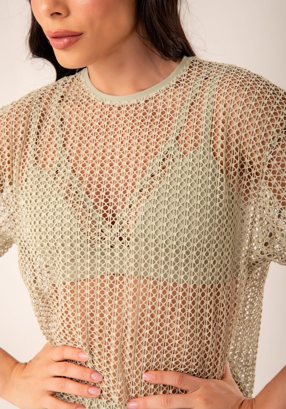 Blusa De Tela Feminina Oliva Harmony Dlk