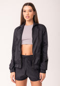 Casaco Corta Vento Feminino Preto Oasis Dlk