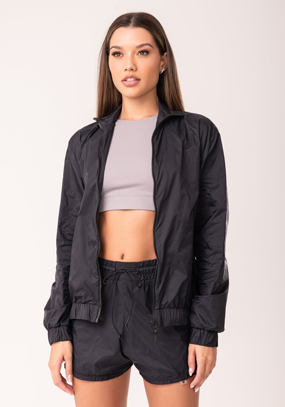 Casaco Corta Vento Feminino Preto Oasis Dlk
