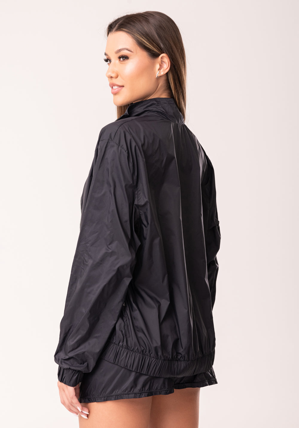 Casaco Corta Vento Feminino Preto Oasis Dlk