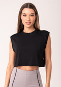 Cropped Regata Feminino Preto Oasis Dlk
