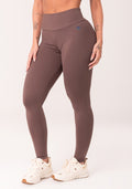 Legging Fitness Feminina Marrom Com Cós Largo Oasis Dlk