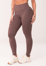 Legging Fitness Feminina Marrom Com Cós Largo Oasis Dlk