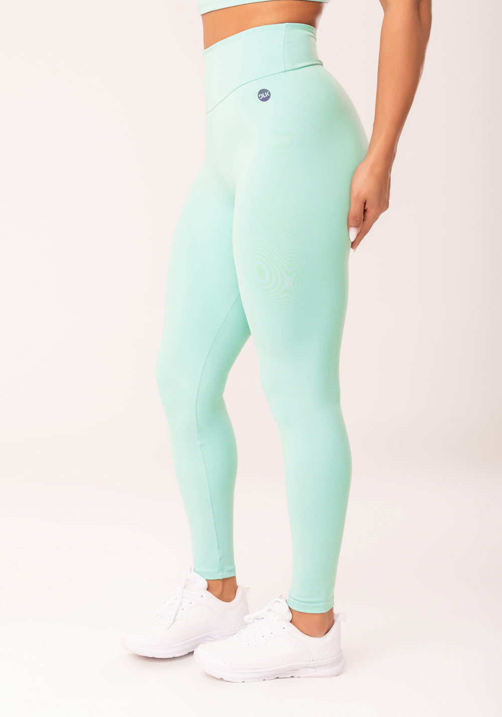 Legging Fitness Feminina Verde Com Cós Largo Oasis Dlk