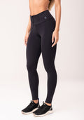 Legging Fitness Feminina Preto Com Cadarço Oasis Dlk