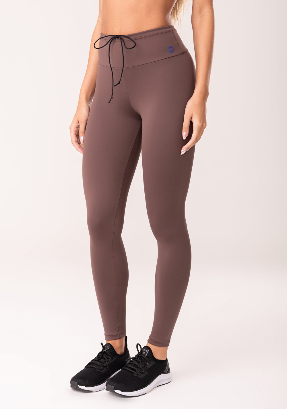 Legging Fitness Feminina Marrom Com Cadarço Oasis Dlk
