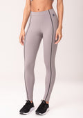Legging Fitness Feminina Cinza Com Pesponto Oasis Dlk