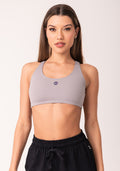 Top Fitness Feminino Cinza Com Bojo E Alças Reguláveis Oasis Dlk