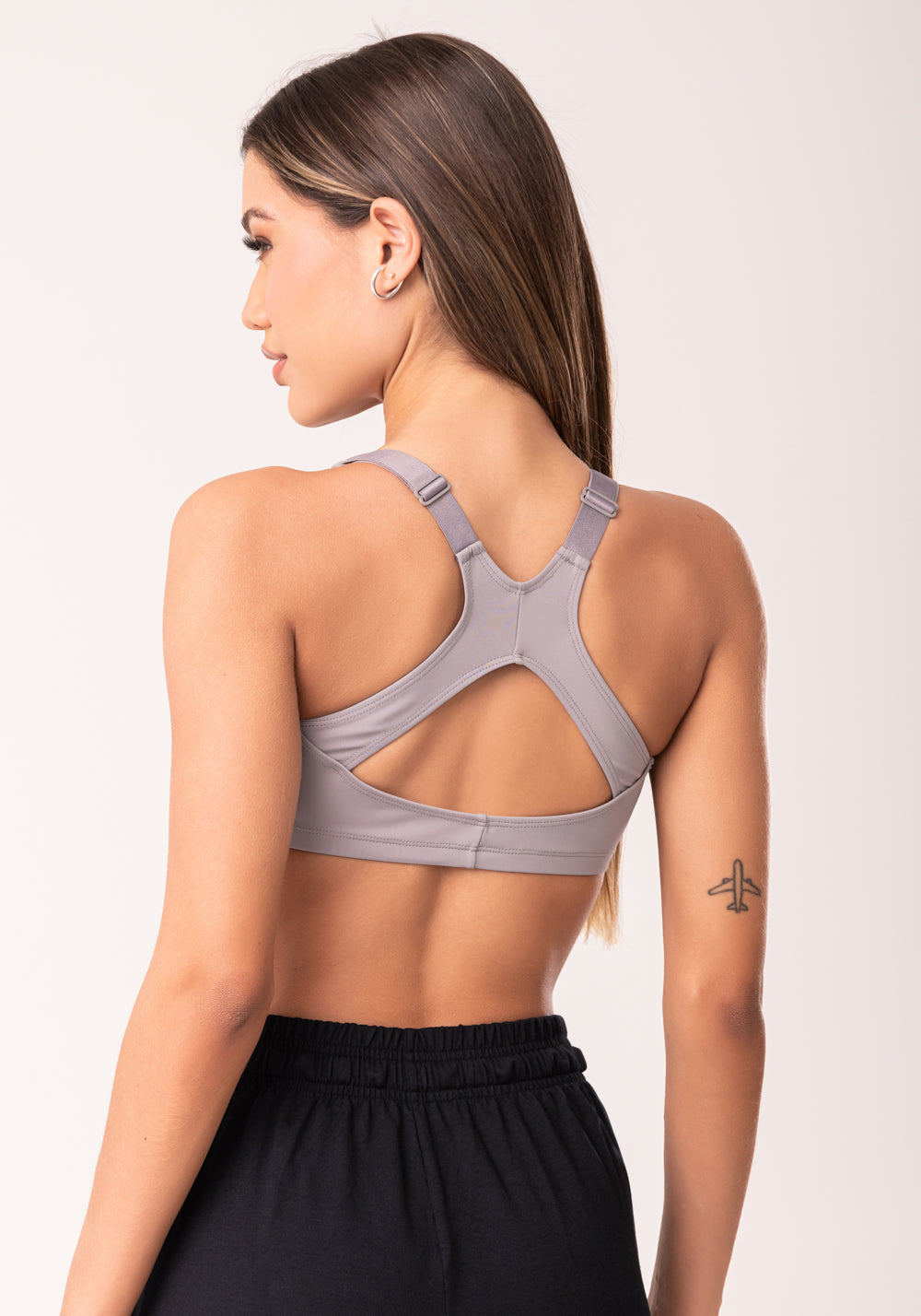 Top Fitness Feminino Cinza Com Bojo E Alças Reguláveis Oasis Dlk